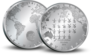 5 euro Molens van Kinderdijk werelderfgoed 2014