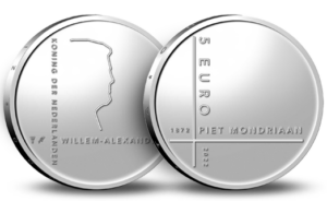 5 euro piet mondriaan vijfje 2022