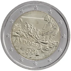 2 euro andorra 100 jaar skien 2024