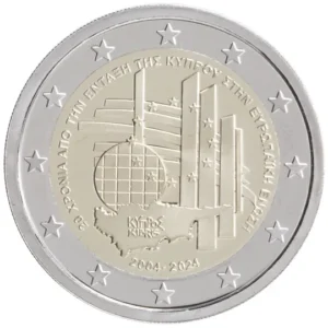 2 euro 20 jaar lid EU Cyprus 2024
