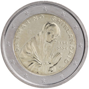 2 euro 530 sterfdag Ghirlandaio San Marino 2024