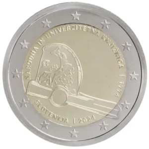 2 euro 250 jarig bestaan nationale bibliotheek Slovenie 2024