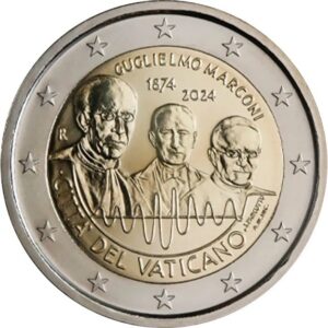 2 euro Vaticaanstad 150e geboortedag Guglielmo Marconi 2024
