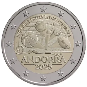 2 euro spelen kleine staten andorra 2025