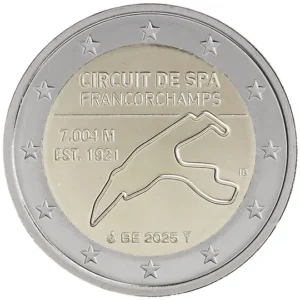 2 euro Spa Francorchamps Belgie 2025