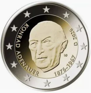 2 euro duitsland Konrad Adenauer 2026