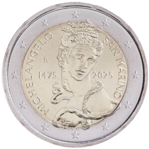 2 euro san marino Michelangelo 2025