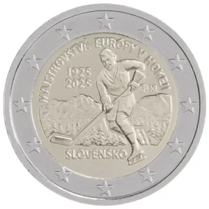 2 euro EK Ijshockey 2025 Slowakije