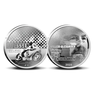 5 euro 2025 100 jaar TT Assen vijfje
